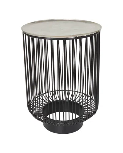 PEYTON LANE PEYTON LANE GEOMETRIC OPEN FRAME WIRE ACCENT TABLE