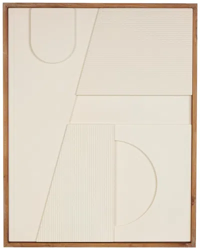 Peyton Lane Geometric Wood Dimensional Art Deco Arched Living Room Wall Decor In Brown