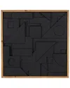 Peyton Lane Geometric Wood Dimensional Layered Shape Home Wall Decor