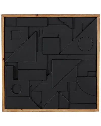Peyton Lane Geometric Wood Dimensional Layered Shape Home Wall Decor