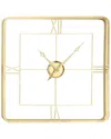 Peyton Lane Glam Abstract Metal Wall Clock In Gold