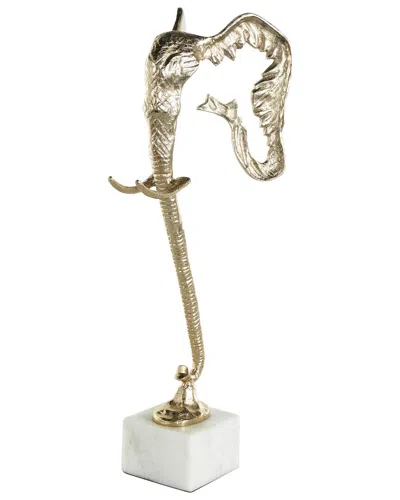 Peyton Lane Glam Aluminum Metal Sculpture In Gold
