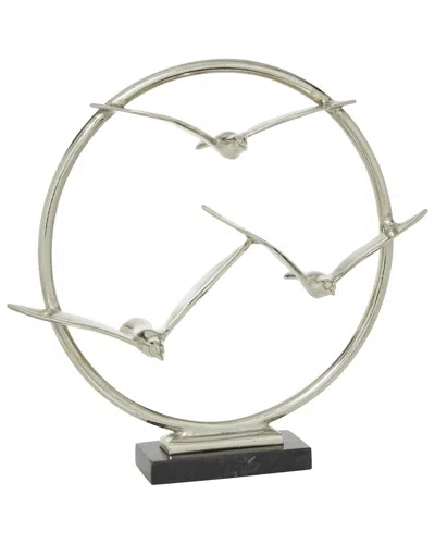 Peyton Lane Glam Aluminum Metal Sculpture In Silver