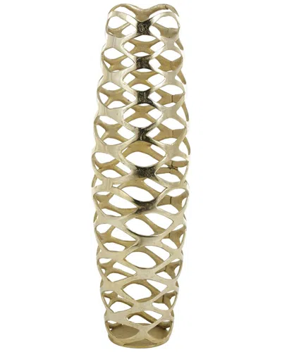 Peyton Lane Glam Aluminum Metal Vase In Gold