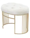 Peyton Lane Glam Bench In Gold