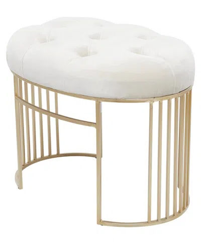 Peyton Lane Glam Bench In Gold