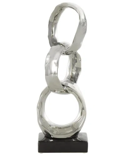 Peyton Lane Glam Ceramic Sculpture In Silver