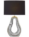 Peyton Lane Glam Ceramic Silver Set Of 2 Table Lamp In Silver