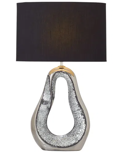 Peyton Lane Glam Ceramic Silver Set Of 2 Table Lamp