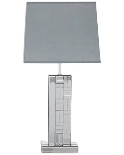 Peyton Lane Glam Glass Silver Table Lamp
