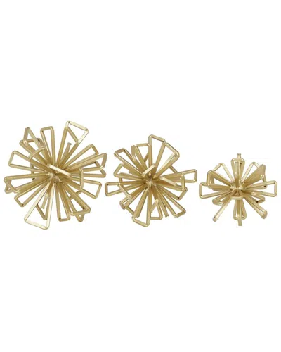 Peyton Lane Glam Metal Sculpture Set In Gold