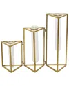 Peyton Lane Glam Metal Vase In Gold