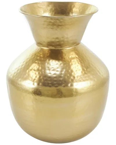 Peyton Lane Glam Metal Vase In Gold