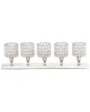 Peyton Lane Glam Rectangular 5-candle Holder