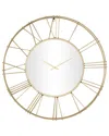Peyton Lane Glam Wall Clock In Gold