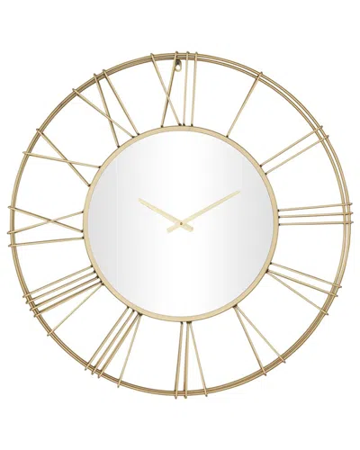 Peyton Lane Glam Wall Clock In Gold