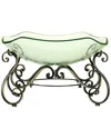 Peyton Lane Glass Bowl With Metal Stand