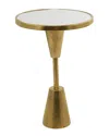 Peyton Lane Gold Contemporary Metal Accent Table In Gold