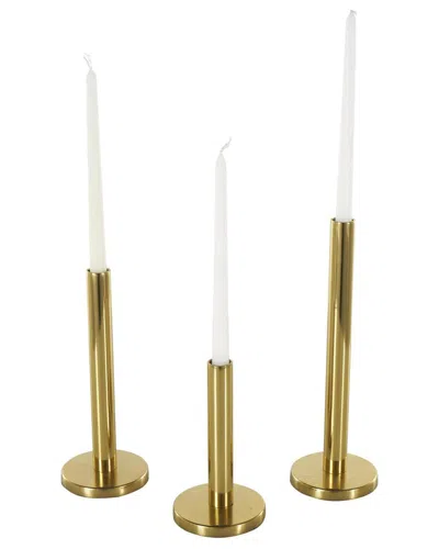 Peyton Lane Gold Stainless Steel Metal Slim Minimalistic Deco