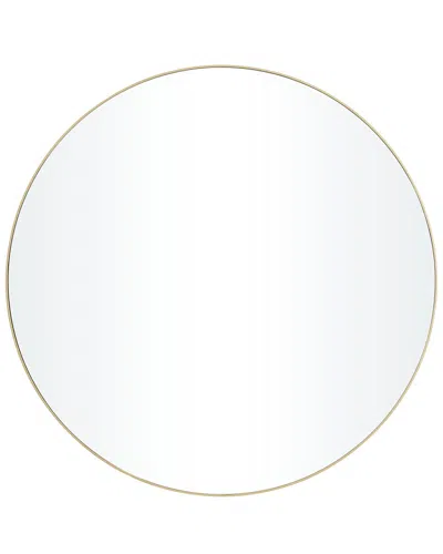 Peyton Lane Gold Wood Wall Mirror With Thin Frame