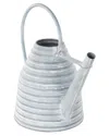 Peyton Lane Gray Metal Watering Can Beehive Shaped Watering Ca