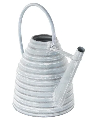 Peyton Lane Gray Metal Watering Can Beehive Shaped Watering Ca
