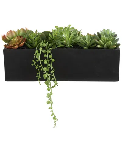 Peyton Lane Green Faux Foliage Artificial Foliage In Black