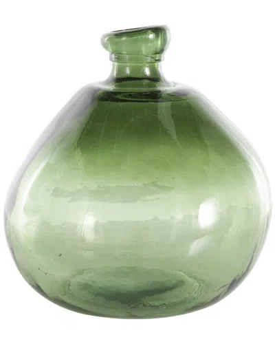 Peyton Lane Green Recycled Glass Handmade Wide Om