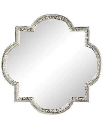 Peyton Lane Grey Glam Aluminum Wall Mirror In White