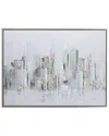 Peyton Lane Grey Polystone Contemporary Framed Wall Art