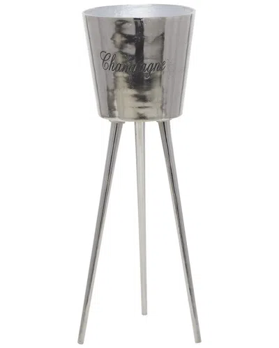 Peyton Lane Grey Wine Holder In Silver