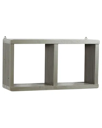 Peyton Lane Grey Wood Wall Shelf