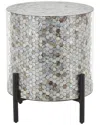 Peyton Lane Handmade Abstract Mother-of-pearl Inlay Accent Table