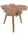Peyton Lane Handmade Accent Table In Brown