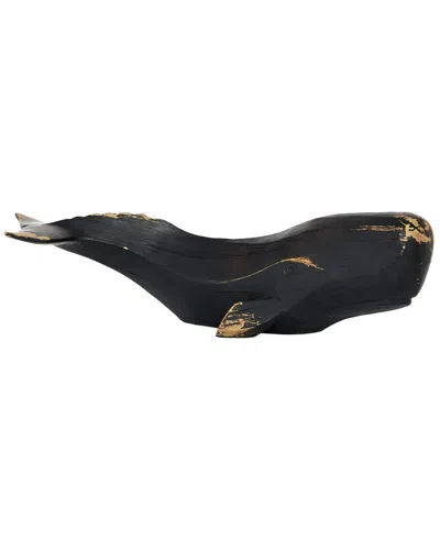 Peyton Lane Handmade Coastal Polystone Sculpture In Black