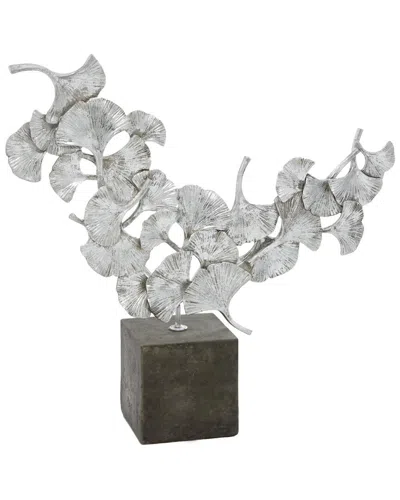 Peyton Lane Handmade Contemporary Polystone Sculpture In Silver