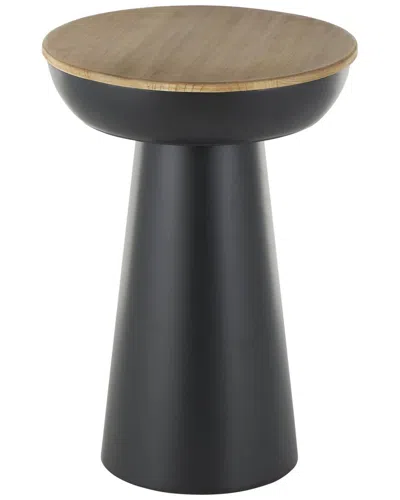 Peyton Lane Handmade Pedestal Accent Table In Black