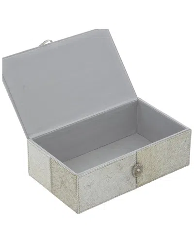 Peyton Lane Handmade Set Of 2 Storage Boxes In Gray