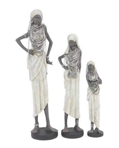 Peyton Lane Handmade Set Of 3 Sculptures In Multi