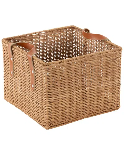 Peyton Lane Handmade Storage Basket In Brown