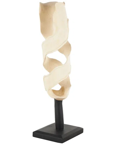Peyton Lane Handmade Traditional Suar Wood Sculpture In Neutral