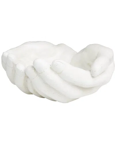 PEYTON LANE PEYTON LANE HANDS WHITE POLYSTONE OPEN SCULPTURE