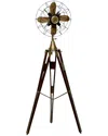 Peyton Lane Industrial Metal Brown Floor Lamp In Brown