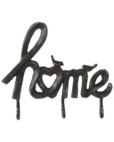 Peyton Lane Industrial Metal Wall Hook In Black