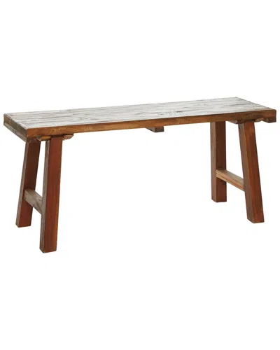 Peyton Lane Industrial Wood Bench