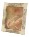 Peyton Lane Inlaid Beige & Gold Vervain And Sentimento Grass Picture Frame In Brown