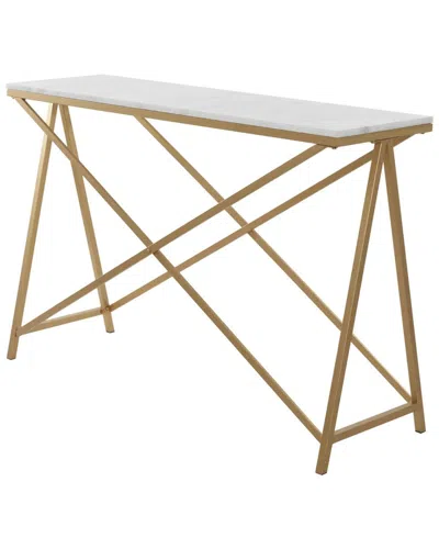 Peyton Lane Iron Contemporary Console Table In Gold