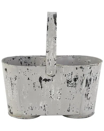 Peyton Lane Iron Vintage Planter In Gray