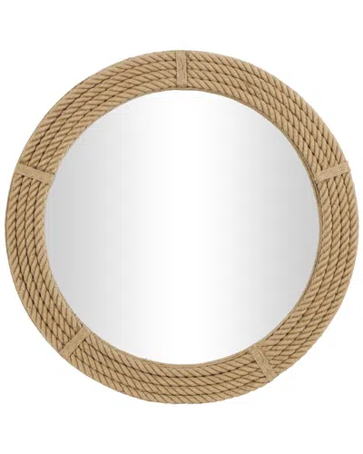 Peyton Lane Jute Rope Wall Mirror In Brown