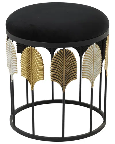 Peyton Lane Leaf Embossed Accent Table In Multi